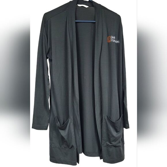 Women's Gray Longline Soft Knit Cardigan Long Sleeve XL Casual Open Front - Picture 1 of 6